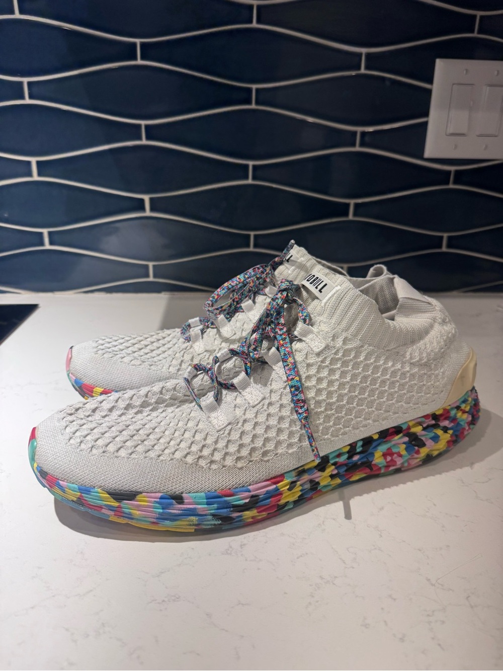 Nobull Knit Running Athletic Confetti colorful men’s 14 workout shoes sneakers